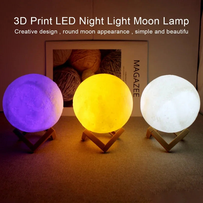 LED Moon Galaxy Light, Moon Night Light