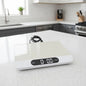 22LB High Accuracy Kitchen Food Scale with Stainless Steel Surface, Backlit Display, and USB Recharging Cord Included