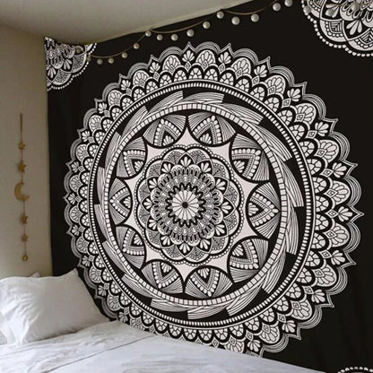 Polyester Mandala Print Tapestry Wall Hanging