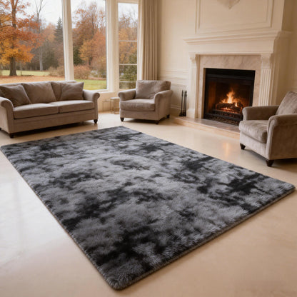 6x9 Ft Large Shag Rugs for Living Room Decor, Tie-Dyed Ultra Soft Fluffy Furry Area Rugs for Bedroom Indoor Floor