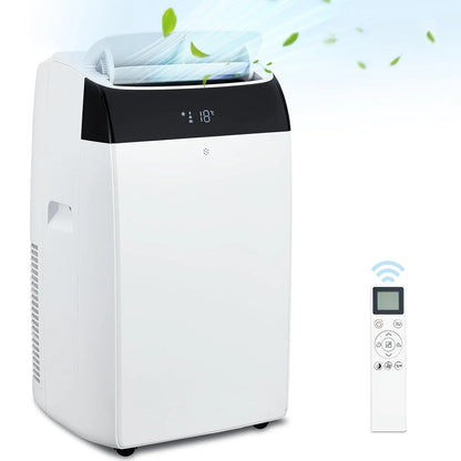 14000 BTU Portable Air Conditioner, 3-In-1 Free Standing Cooling AC Unit With Fan, Dehumidifier, Remote Control, Sleep Mode