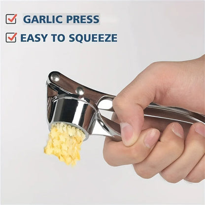 Durable Aluminum Commercial Heavy Duty Garlic Press