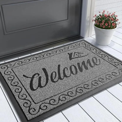 Welcome Mat, Heavy Duty for Home Entrance, Outdoor Indoor