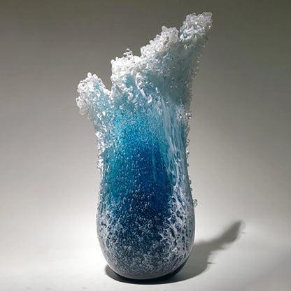 Sea Wave Resin Vase