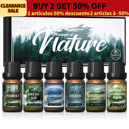 Fragrance Oils Set-Nature Theme | TOP 6 Gift Set Use For Aromatherapy, Diffuser