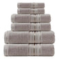 Luxury 6 Piece Towel Set, 2 Bath Towels 2 Hand Towel 2 Washcloths, 100% Cotton Turkish Towels