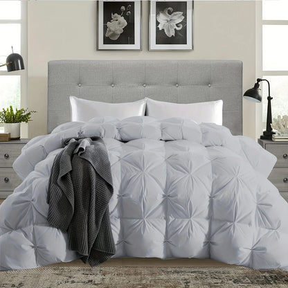 Luxurious All-Season Goose Down Feather Comforter, Duvet Insert
