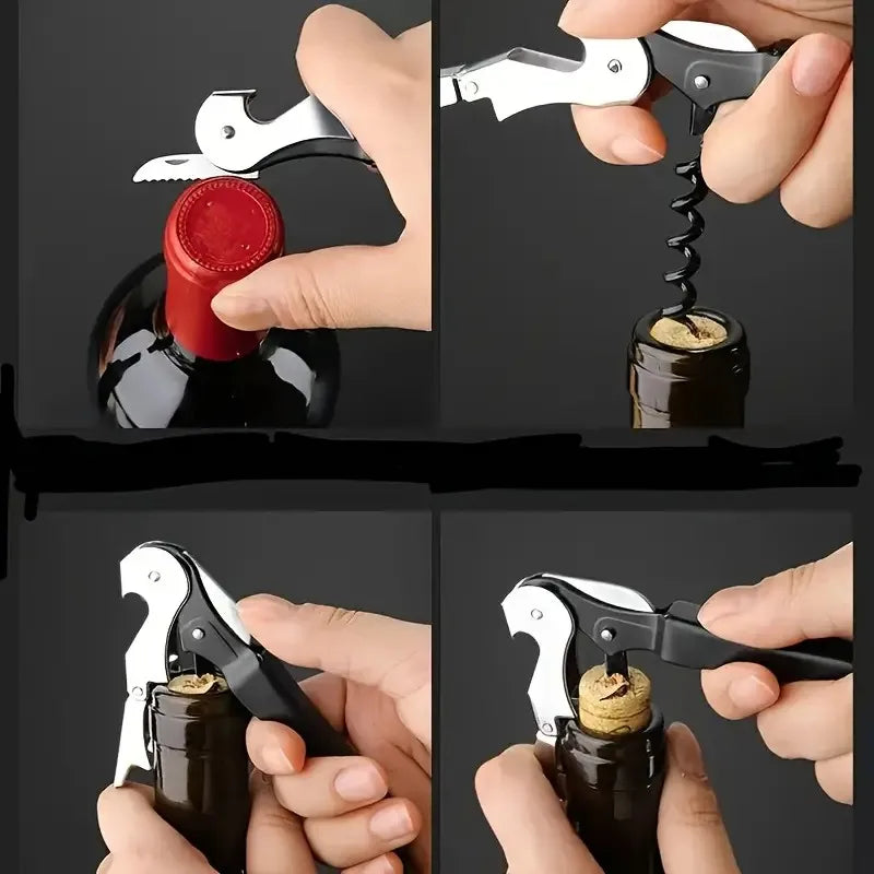1-Pack Easy Grip Opener - New Year's Eve Party Prep for Bottles and Jars in Silver Finish