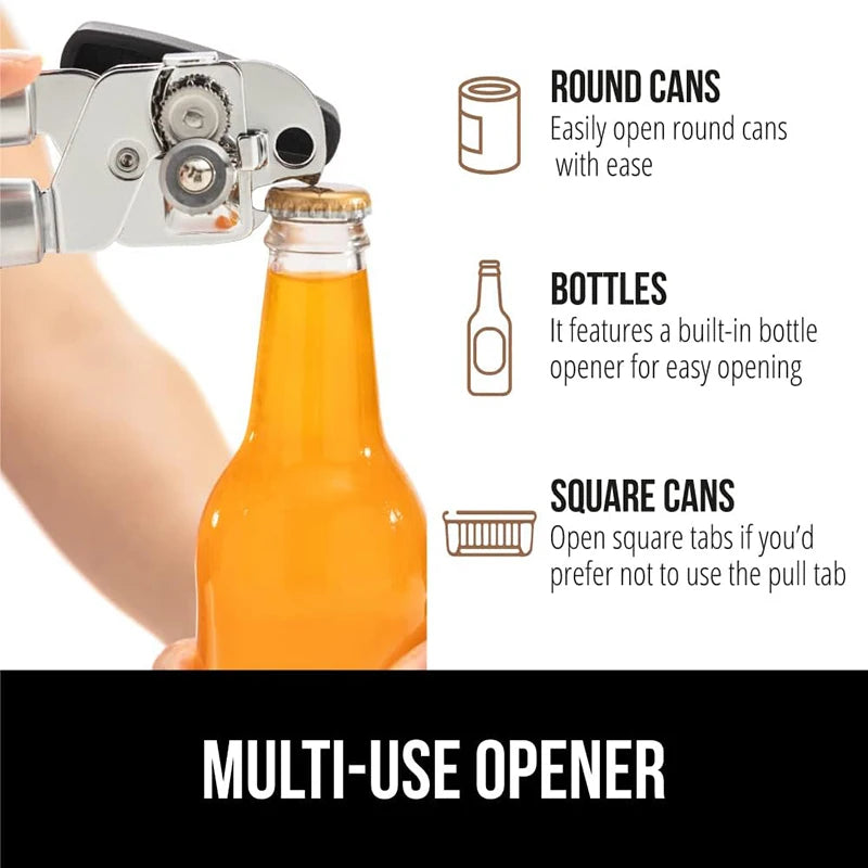 Easy-Grip Can Opener - The Perfect Gift for Seniors, Parents & Home Chefs - Effortless Opening with No Sharp Edges.