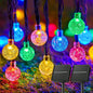 Solar String Lights Outdoor Waterproof, 2 Pack Total 120 LED 73 FT, Solar Powered Patio Lights with 8 Lighting Modes