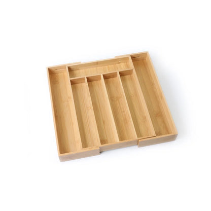 Natural Bamboo Expandable Silverware /Utensil Organizer