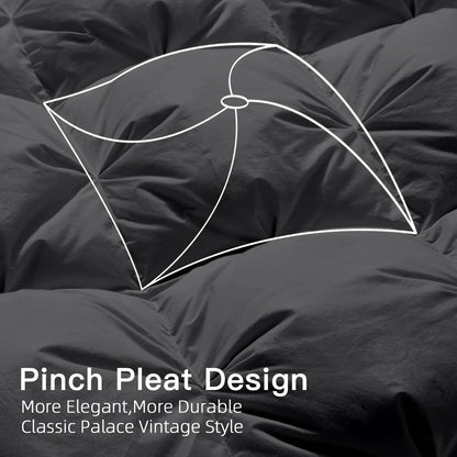 Luxurious All-Season Goose Down Feather Comforter, Duvet Insert