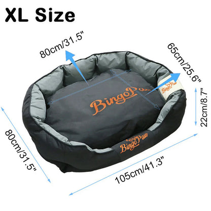 XXL XL Large Orthopedic Sofa Dog Bed, Waterproof, Washable Removable Cushion