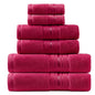 Luxury 6 Piece Towel Set, 2 Bath Towels 2 Hand Towel 2 Washcloths, 100% Cotton Turkish Towels