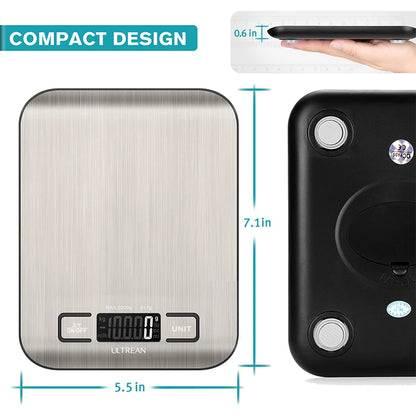 Digital Kitchen Scale 5000g/1g Multifunction, Electric LCD Display