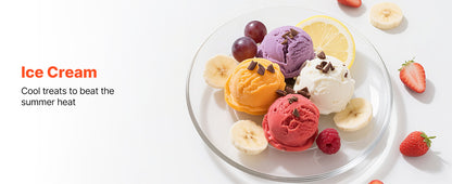 Upright Automatic Ice Cream Maker with Built-in Compressor, 1 Quart No Pre-freezing, Gelato,  Frozen Yogurt