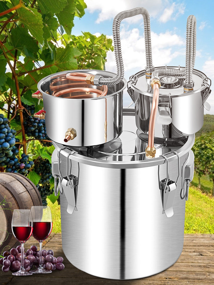 50L Alcohol Water Distiller, Stainless Steel Brewing Machine for Whisky Wine Beer Dispenser