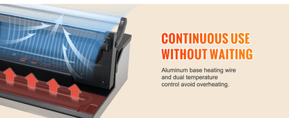 Commercial Vacuum Sealer Machine, Multifunction Automatic Food Packaging with Bag Roll Storage, Cutter for Home Kitchen
